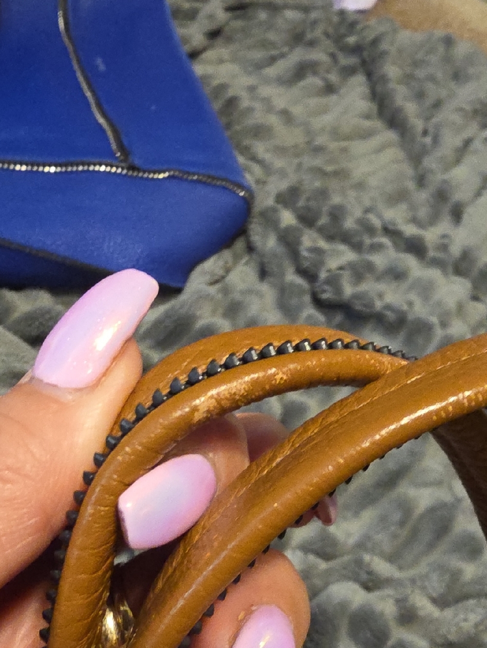 Botkier Tan Leather Tote with Black Zipper - Picture 12 of 12